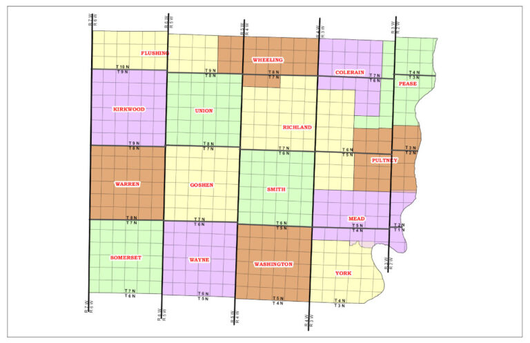 Belmont County Township Map – Recorder's Office Info